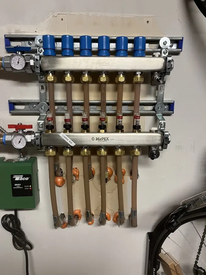 Plumber performing Gas Leak Detection at a residential property in Ridgeway